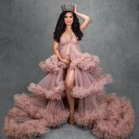 lush tulle maternity dresses for photo shoot extra puffy ruffled maternity photoshoot dress for pregnancy photography