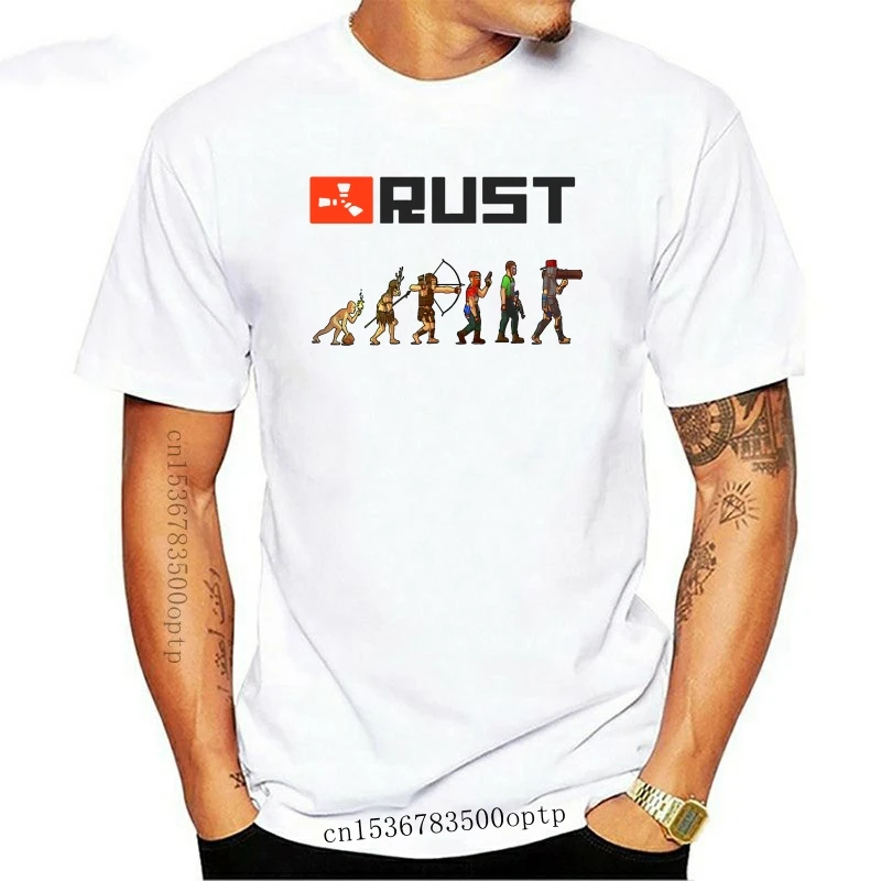 

Rust Evolution T Shirt Rust Wolve Funny Comic Fanart Axe Rust Game Rust The Game Rust Life Rust Rock Rust Logo