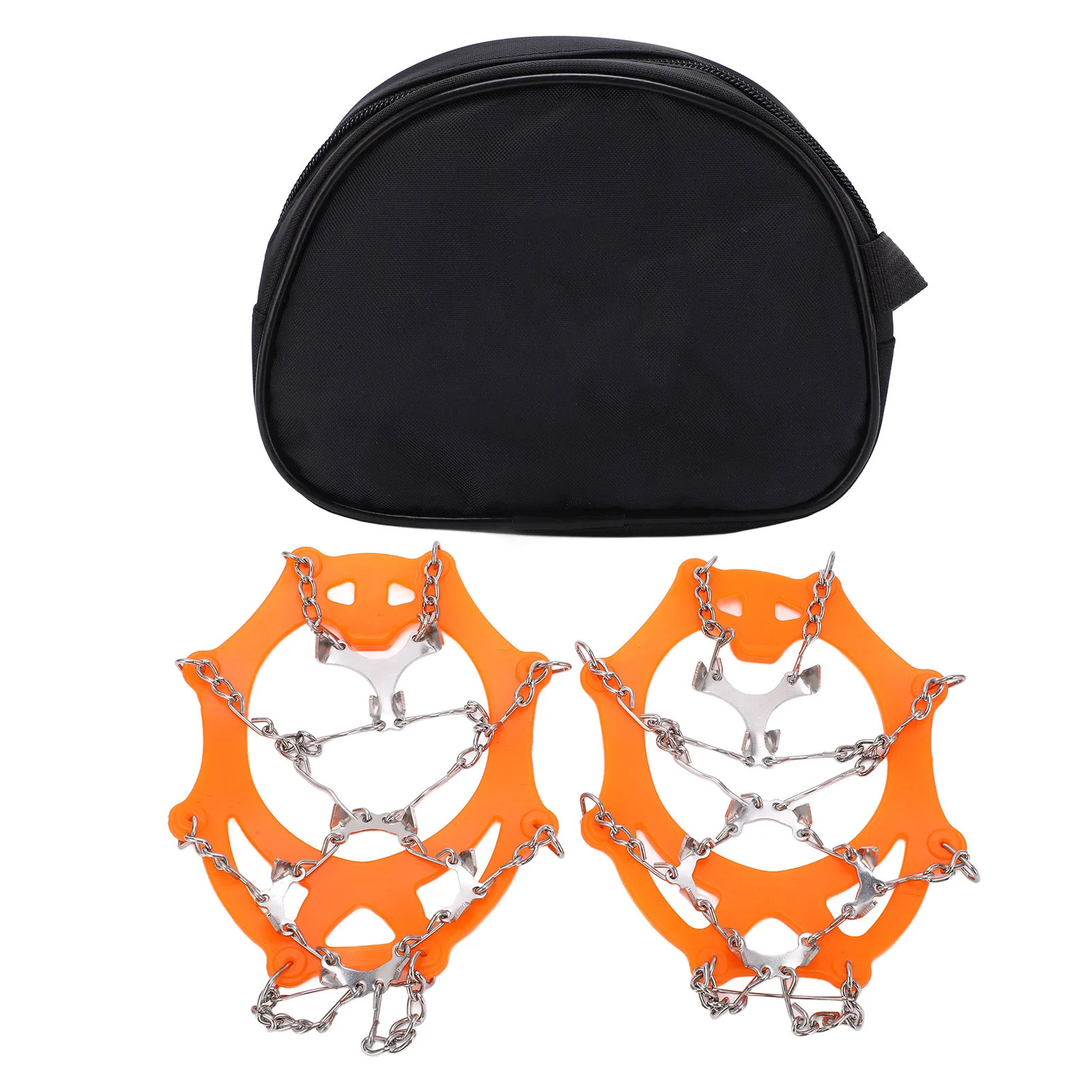 

2pcs/set 12 Tooth Mountaineering Crampons Wearproof Anti Skid Snow Shoes AccessoryM Size