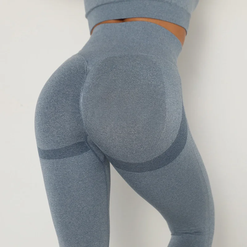 Women High Waist Leggings Female Gym Workout Legging Female Fashion Push Up Seamless Sports Leggins Breathable Workout Pants