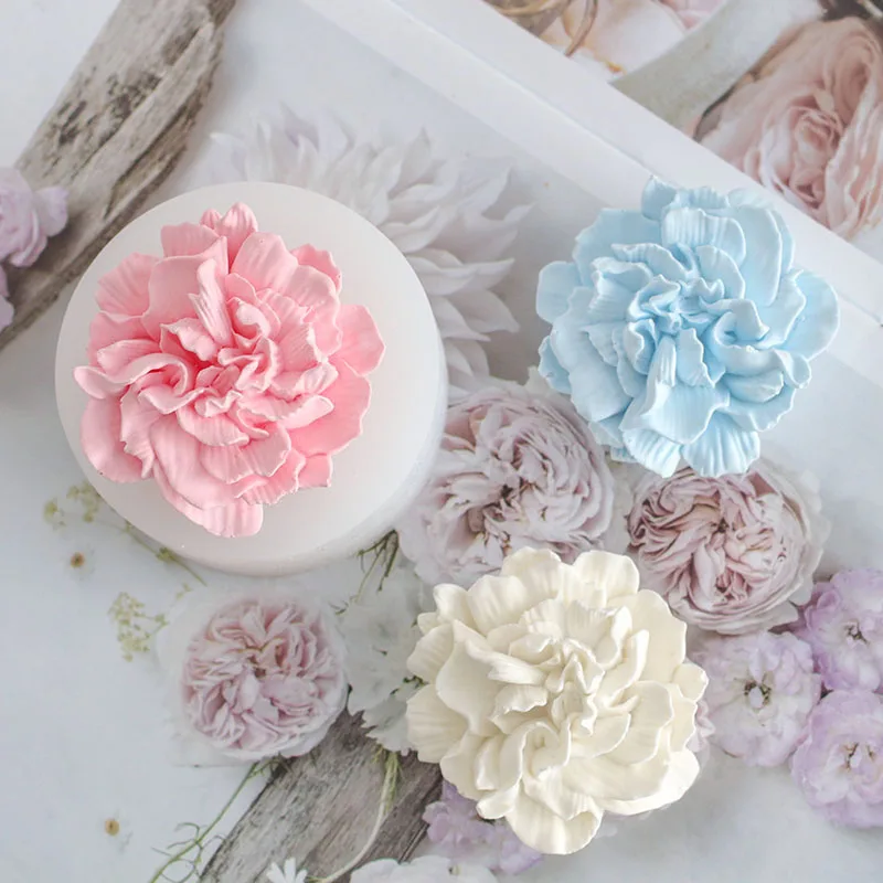 Silicone Soap Mold for Making  Flower Fondant 3d DIY Form Handmade Cake Decorating Sugarcraft Moulds Silicon Mold Tools