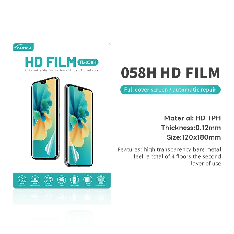 TuoLi TPU HD прозрачная мягкая гидрогелевая пленка плоттер лист защитная для экрана