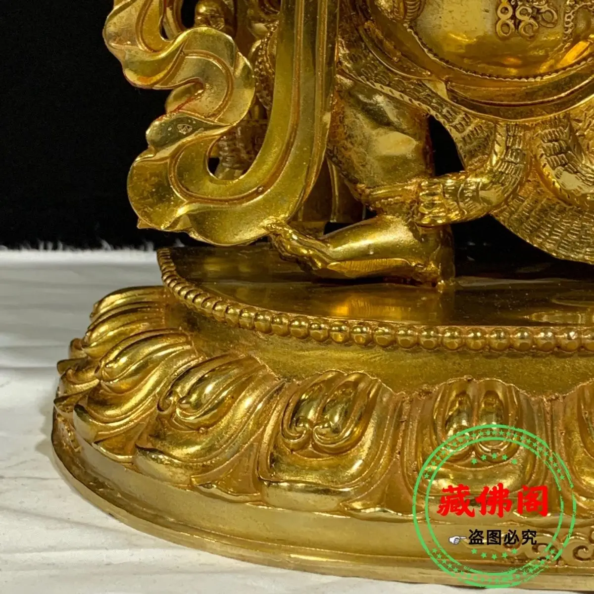 Статуя Будды Ваджрапани из чистой меди 10 дюймов