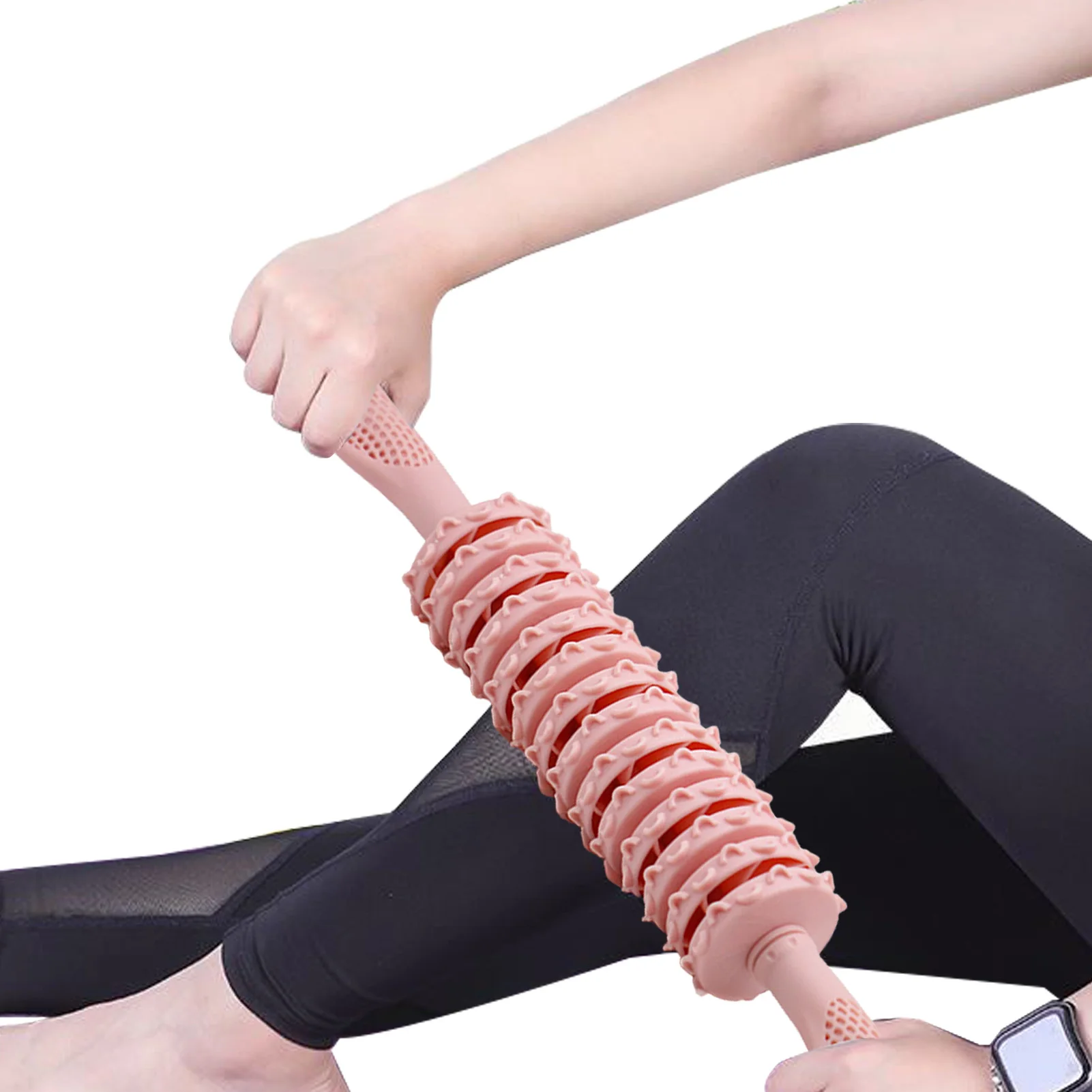 

1Pcs Portable 14-Wheel Massage Roller Massage Stick Anti Cellulite Slimming Body Massager Stick For Arm Back Neck Muscle Tissue