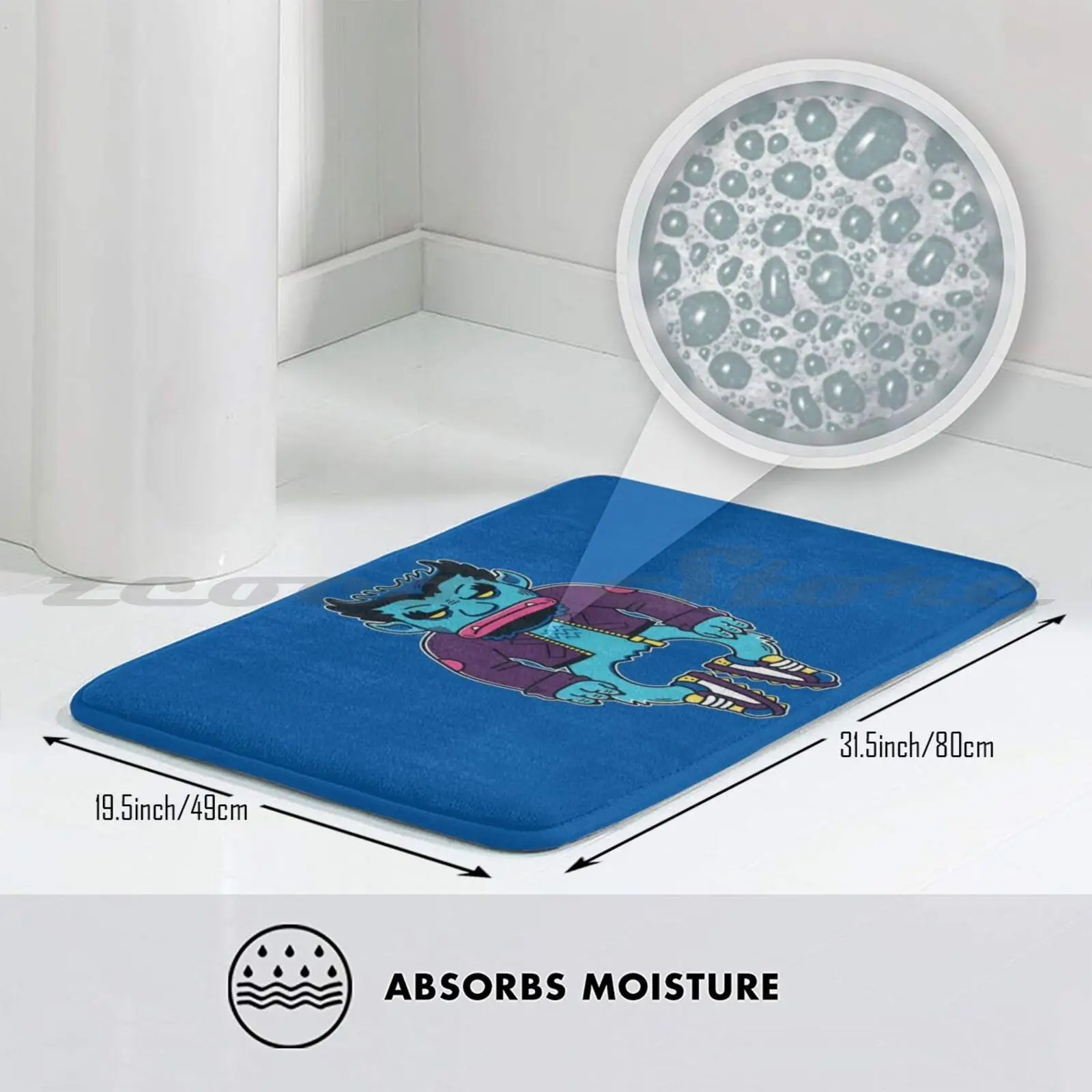Мягкий нескользящий коврик подушка рисунок с изображением героев мультфильмов