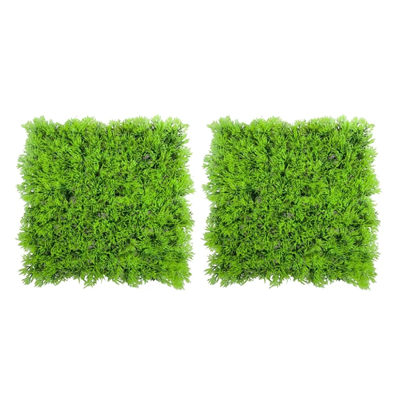 

2X Artificial Fake Water Aquatic Green Grass Plant Lawn Aquarium Landscape