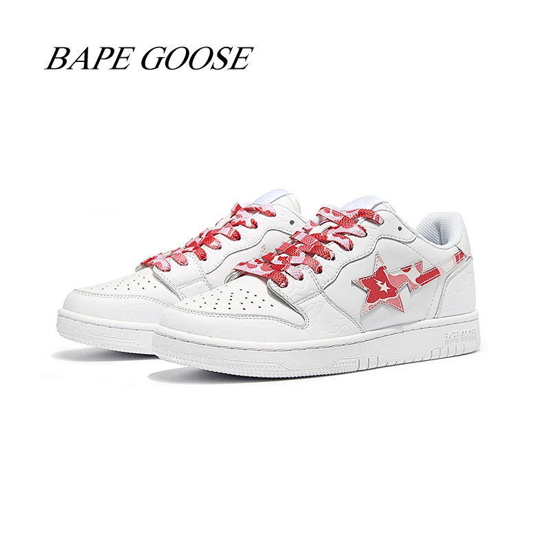 

Fashion Men Bape Goose Shoes New Women Sneakers Male Outdoor Female Running Shoes Girls Unisex Sports Shoes Boys Lovers Shoes 18