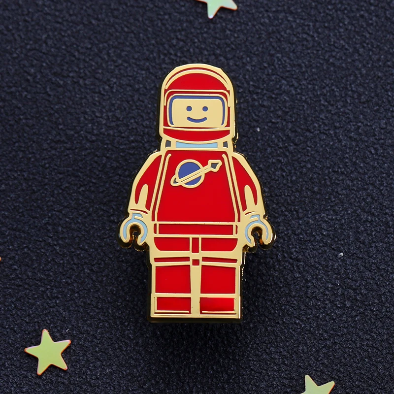 

Red Robot Hard Enamel Pin 90's Cartoon Nostalgia Brooches Retro Lapel Backpack Badge Play Well Jewelry Gifts For Boy Men Friends