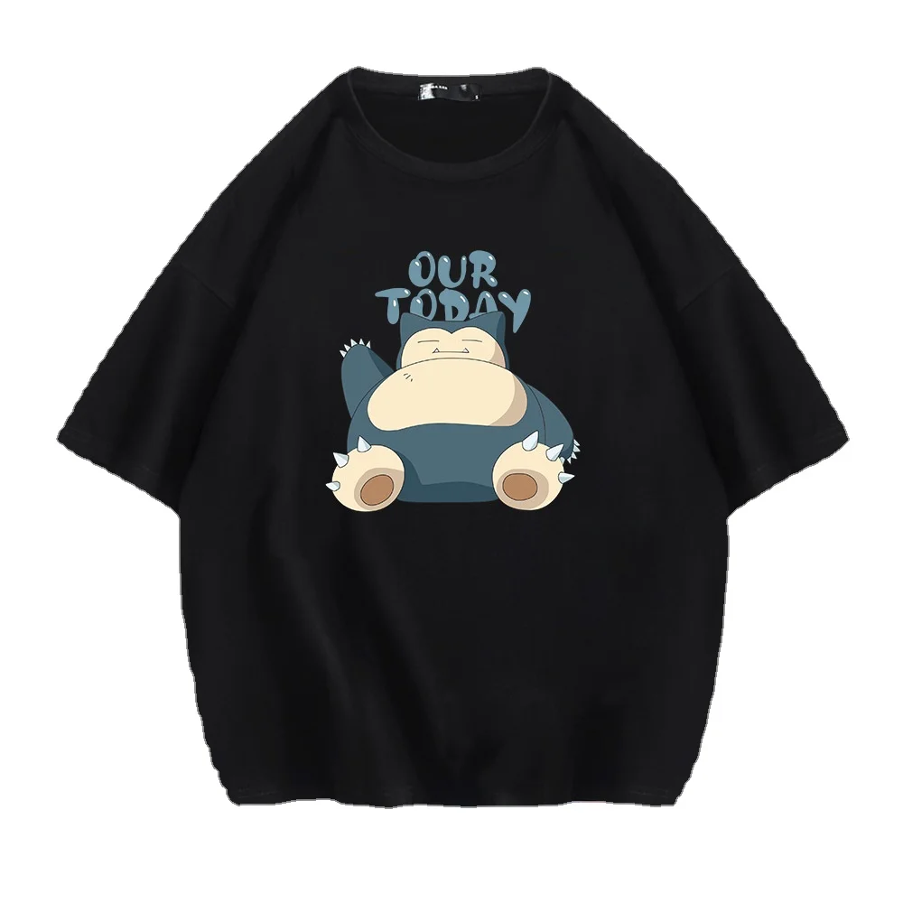 

Pokémon T-shirt Men's Short Sleeve Kabi Beast Print Top Cartoon Anime Pokémon Short Sleeve T-Shirt