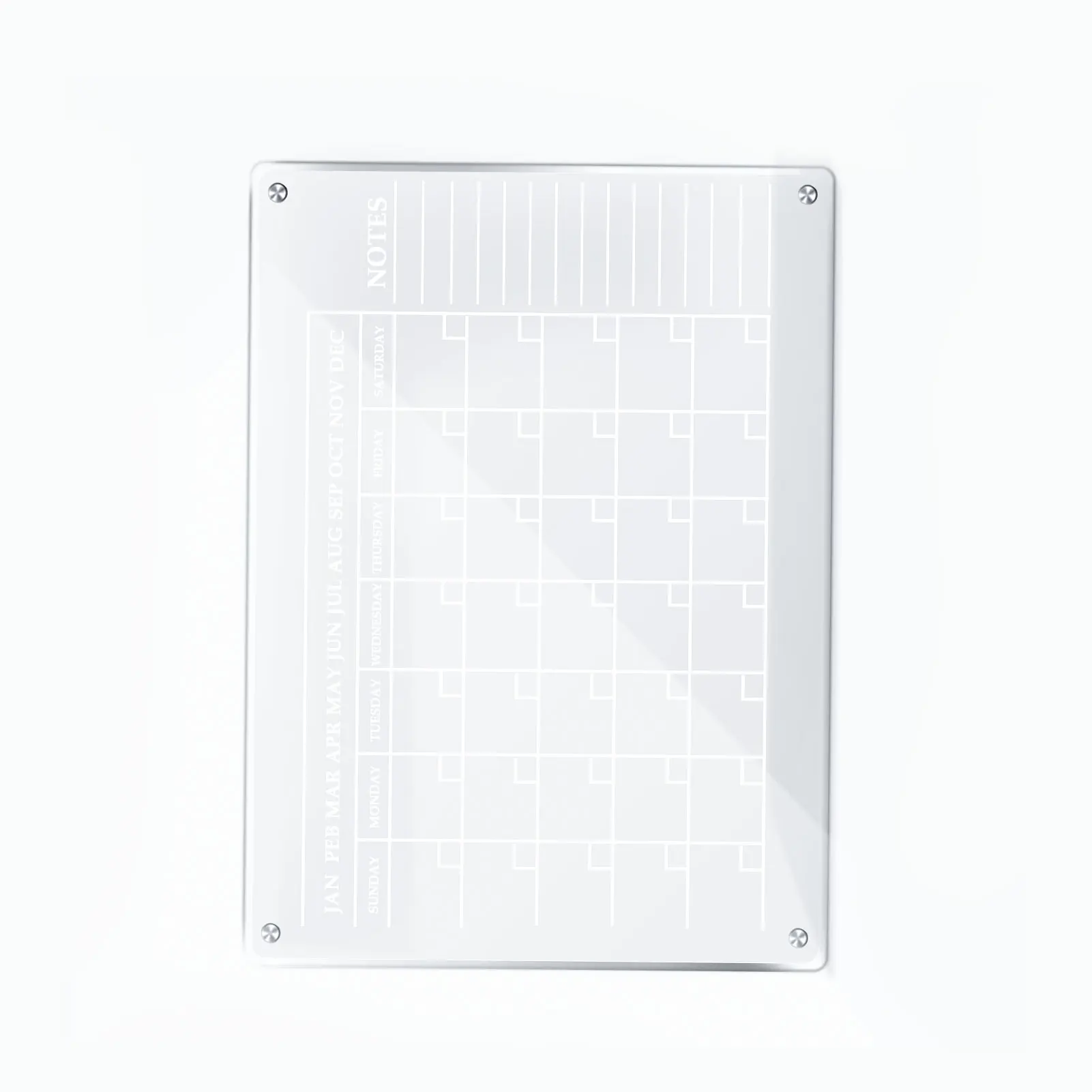 

Reusable Calendar Marker Board Daily Planning Calendar Board for Daily Weekly Plan