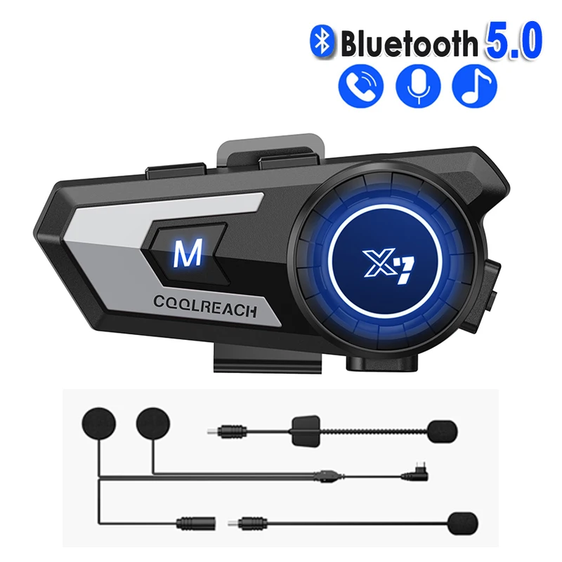 

Bluetooth-гарнитура для мотоциклетного шлема, водонепроницаемая