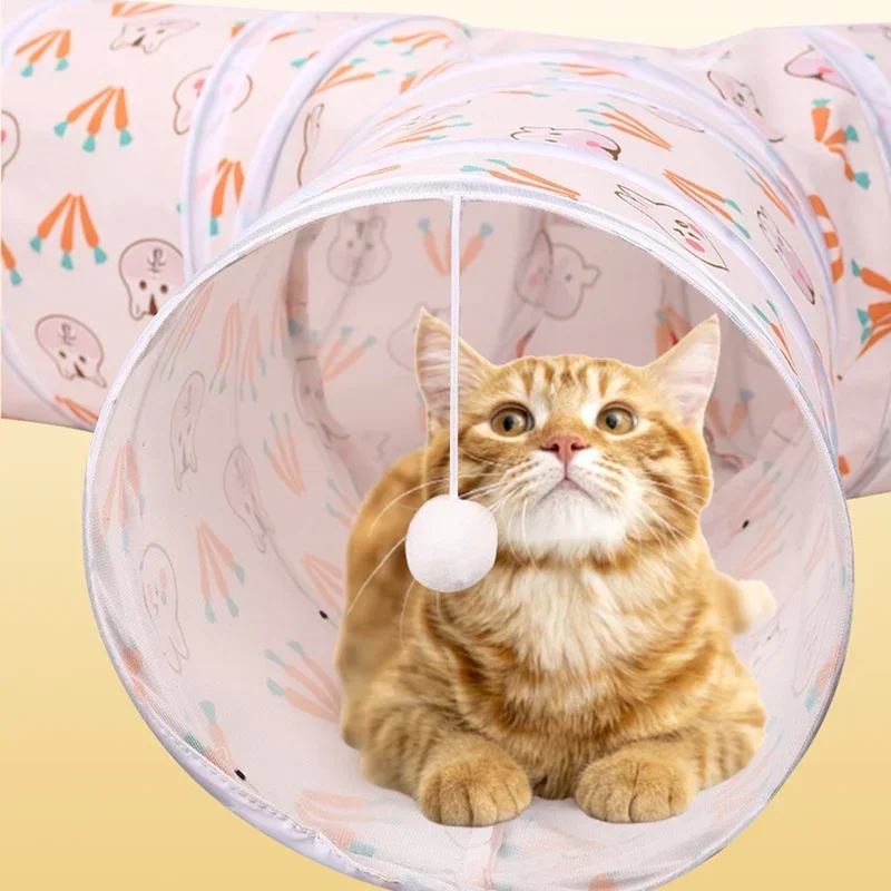 Трехканальный кролик Kitty Fun тренировочная Интерактивная новая туннельная