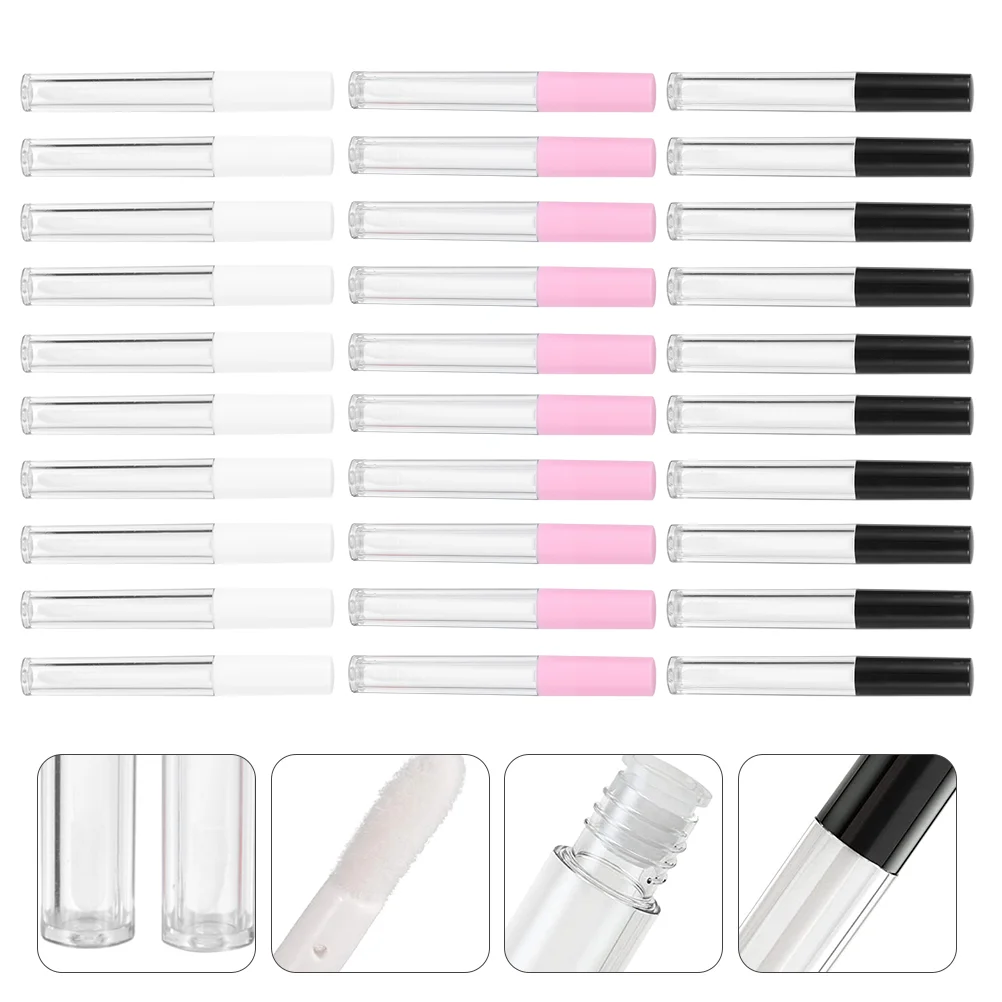 

Пустая глазурная бутылка для губ, 30 шт., маленькая зеленая круглая глазурная бутылка для губ, маленькая бутылка для улицы, дома, путешествий