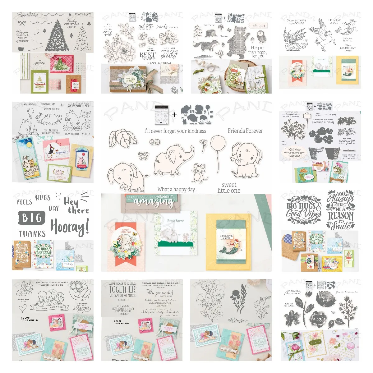

New Animal Tree Text Clear Stamps Metal Craft Cutting Dies For Diy Scrapbooking Paper Stencil Diary Decoration Embossing 2022
