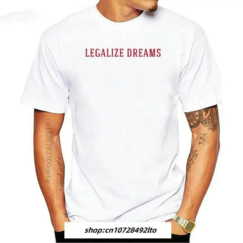 

Мужская одежда, легальная мечта, искусственная хлопковая Повседневная забавная футболка для леди, Yong, женский топ, хипстерская футболка, Пр...