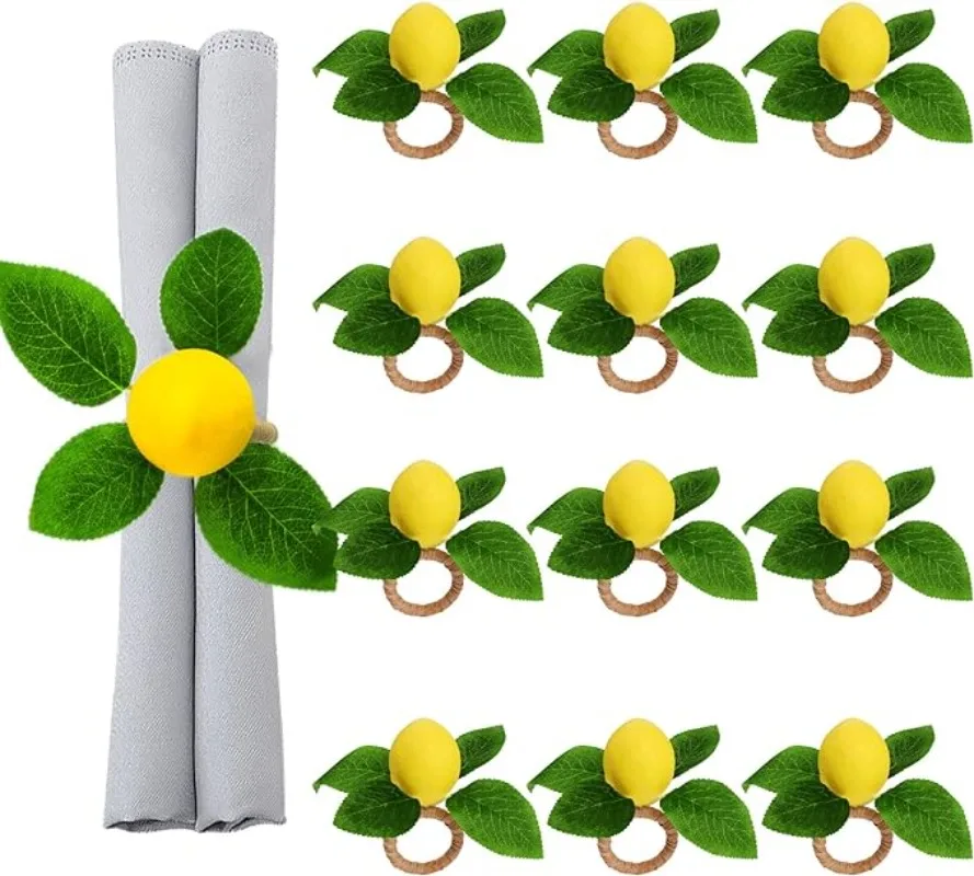 96 шт. кольца для салфеток в виде лимона