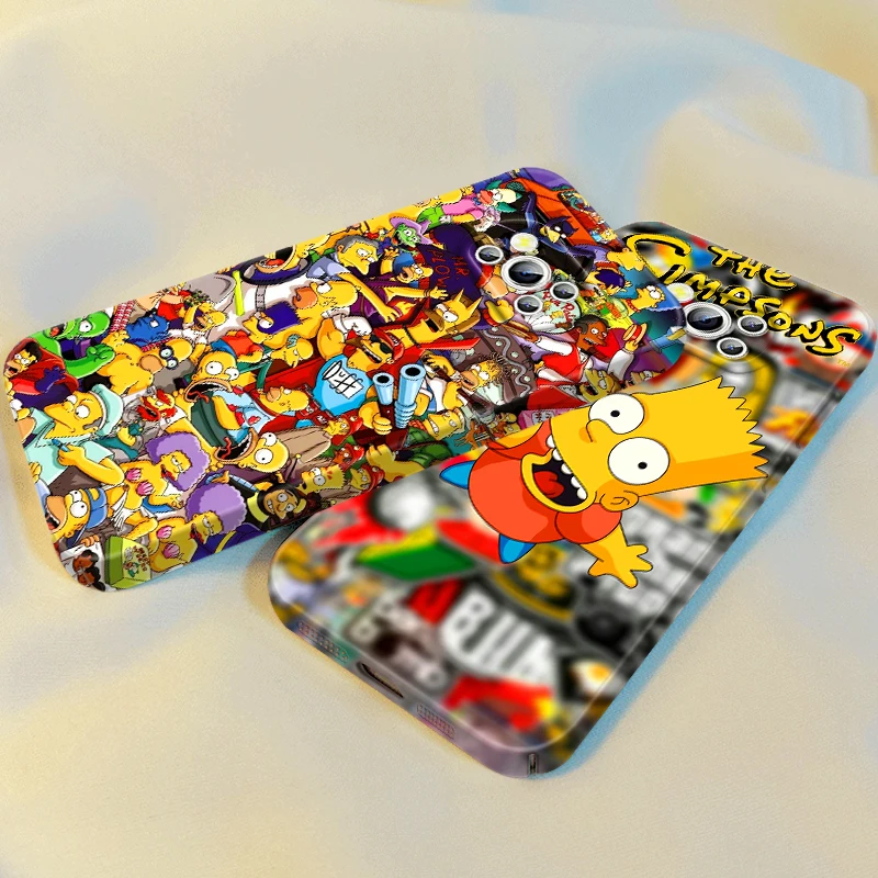 

Disney Simpsons Cartoon Cute Film Phone Case For Xiaomi Mi Poco X5 X4 X3 F5 F4 F3 F2 M5S M5 M4 M3 GT Pro 5G Feilin Hard Cover