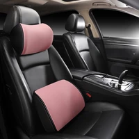 car lumbar support cushion space memory foam car headrest neck pillow head rest soft car seat pillow car interior accessories