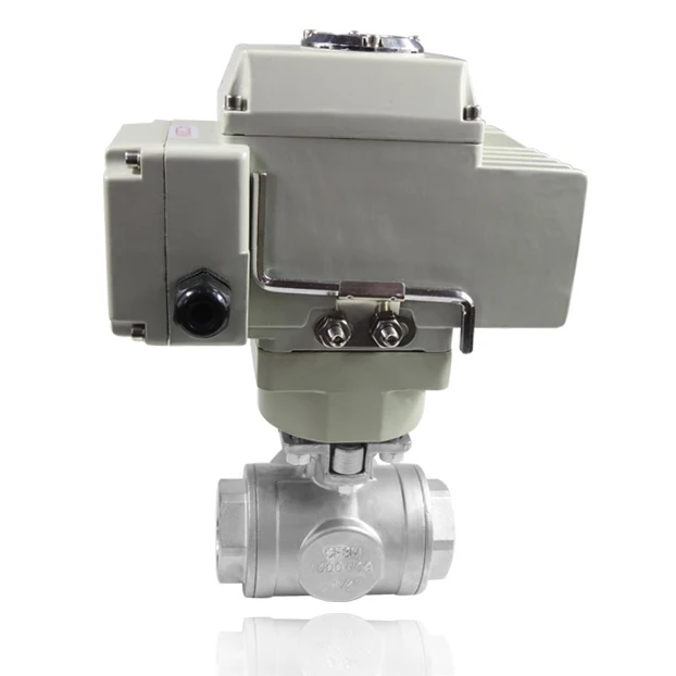 TKFM шаровой кран промышленного класса из нержавеющей стали с электрической