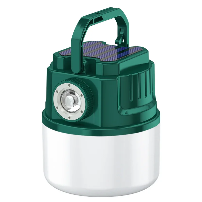 

Solar Led Camping Light Usb Rechargeable Bulb for Outdoor Waterproof Tent Lamp Portable Lantern 3000Mah Emergency Lights