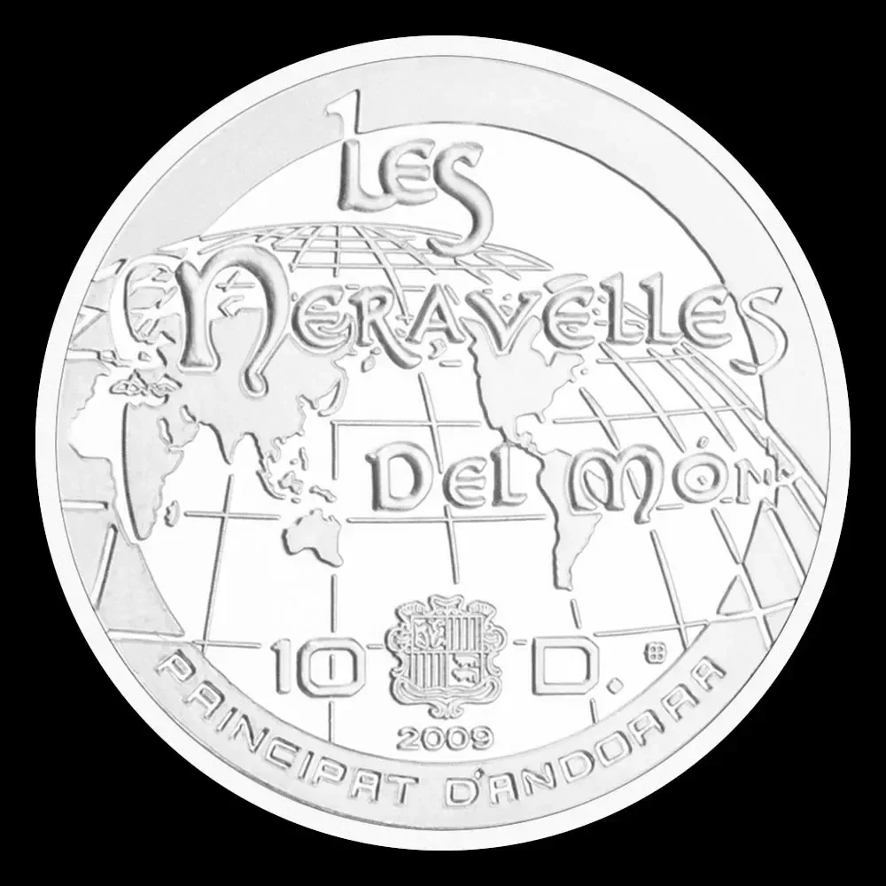 Мексиканские майянские пирамиды посеребренные коллекционные монеты коллекция