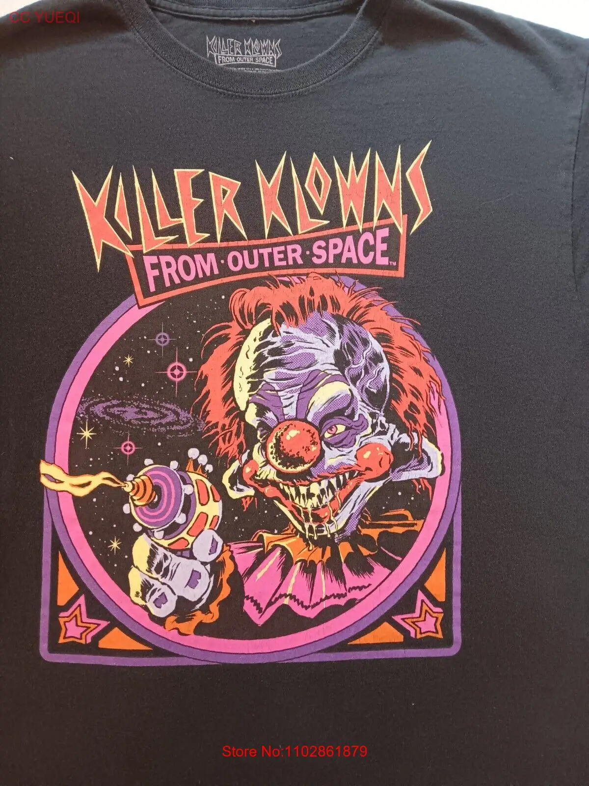 Футболка Killer Klowns From Outer Space унисекс с большим коротким рукавом