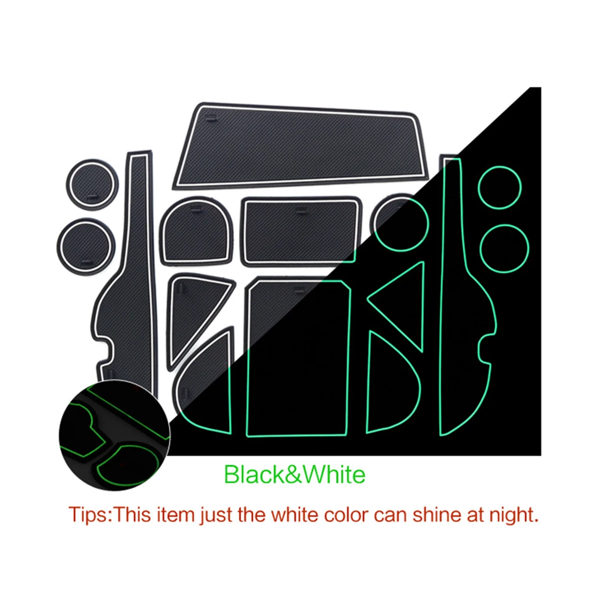 

15 шт., противоскользящие резиновые подставки для Toyota RAV4 2013 2014 2015 2016 2017 2018 2013 2018