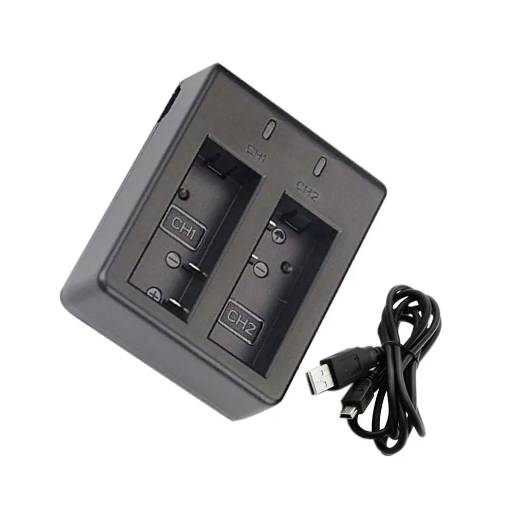 Двойное зарядное устройство USB + 2 шт. аккумуляторных литий-ионных батарей 1050 мАч