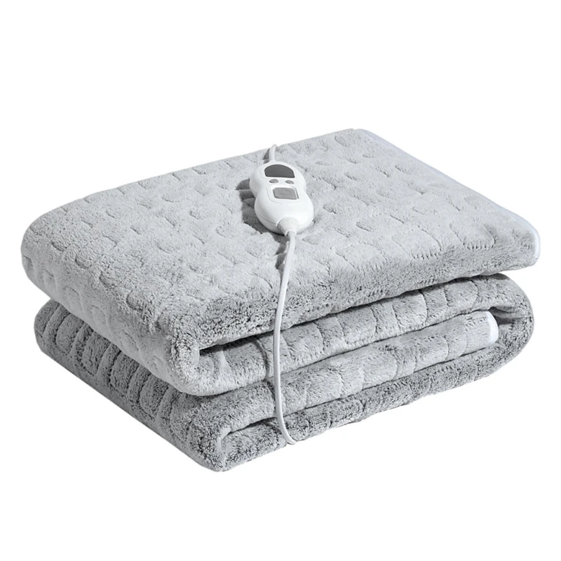

Heated Blanket 60x50 In Flannel Electric Throw Blanket with 6 Heating Levels