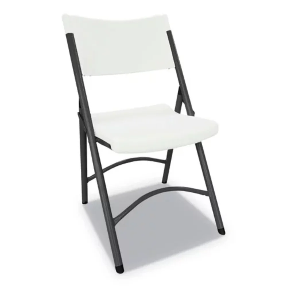 

Alera ALEFR9302 Premium Molded Resin Folding Chair, Supports Up to 250 lbs. - White Seat/Back, Dark Gray Base (4/Carton)