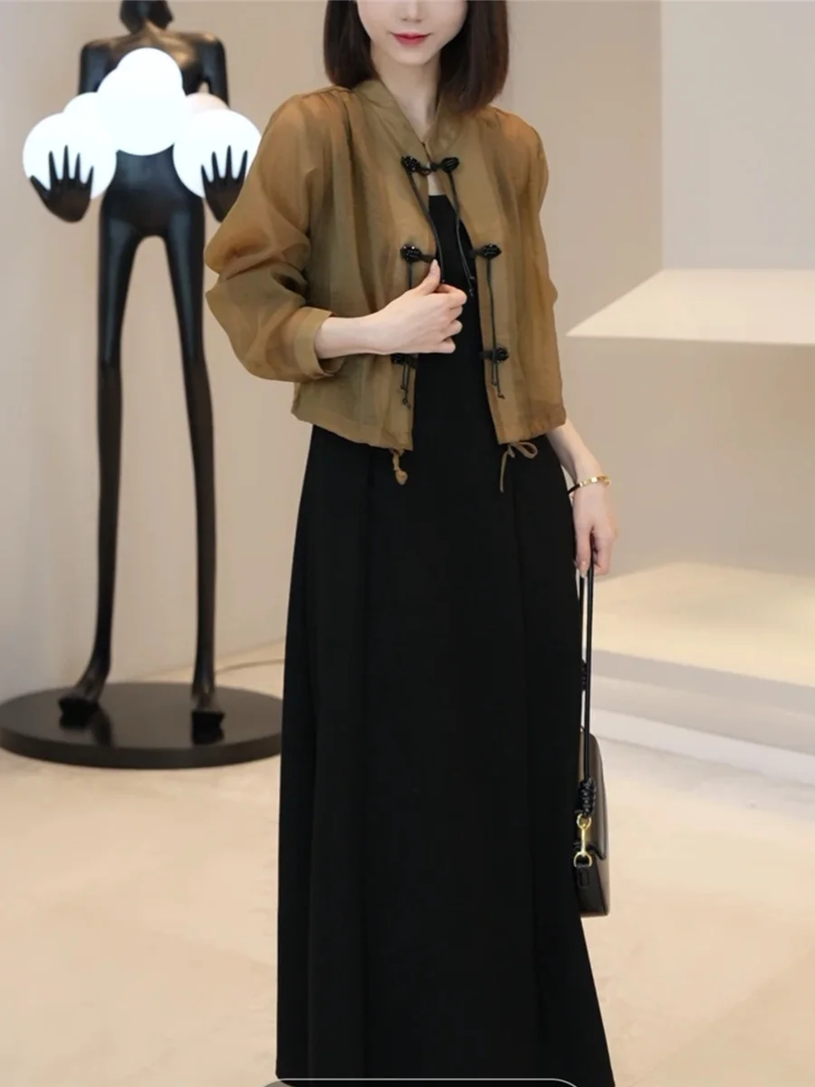 Весна и лето 2024 новый продвинутый дизайн новые китайские национальные рубашки с