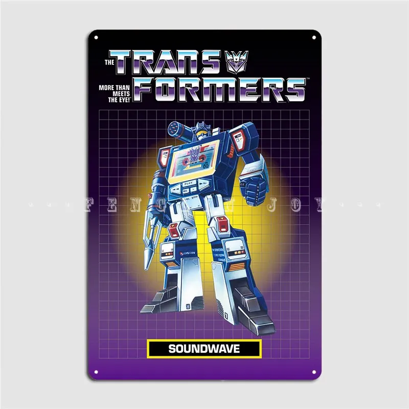 Винтажный металлический знак Soundwave кинотеатр гараж гостиная печать жестяные