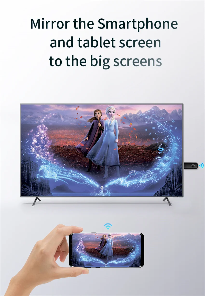 5G 50M беспроводной HDMI видео передатчик и приемник домашний аудио ТВ-стик Full HD мини