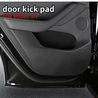 for tesla model 3 model y door anti kick pad anti dirty protection sticker interior modification accessories