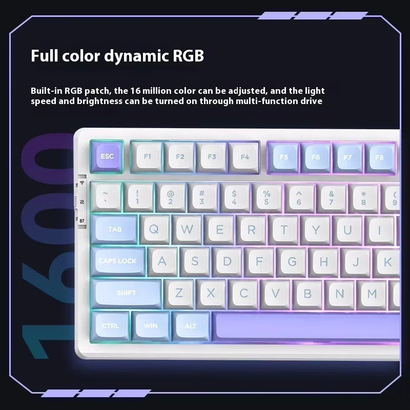 Фото Клавиатура Vgn V98pro V2 проводная, игровая беспроводная клавиатура с проводным Bluetooth и горячим разъемом, механическая, под заказ №3