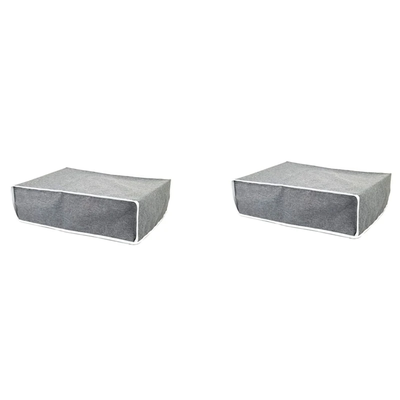 

2X Horizontal Simple Style Cover For PS5 Game Console Dust Proof Cover Protector For PS5 Games Gaming Accessories,Gray