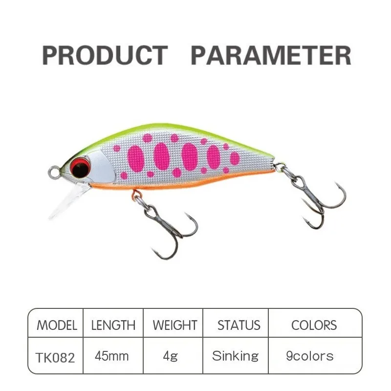 TEKNIK тонущий гольян 45 мм 4g жесткие приманки рыболовные искусственные для ловли