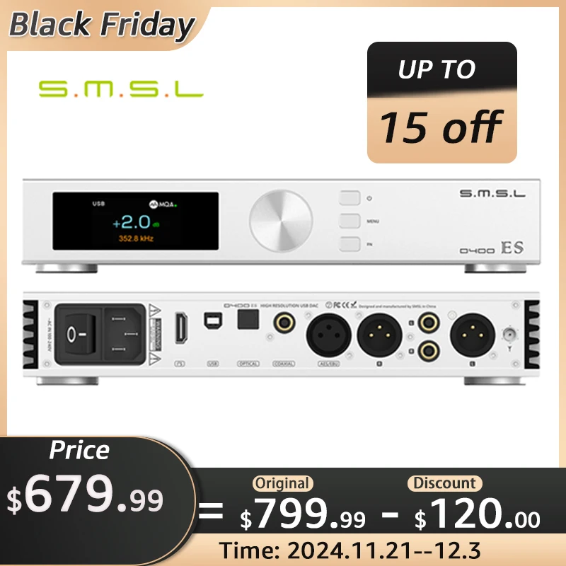 DS400ES MQA-CD декодер Bluetooth ES9039MSpro