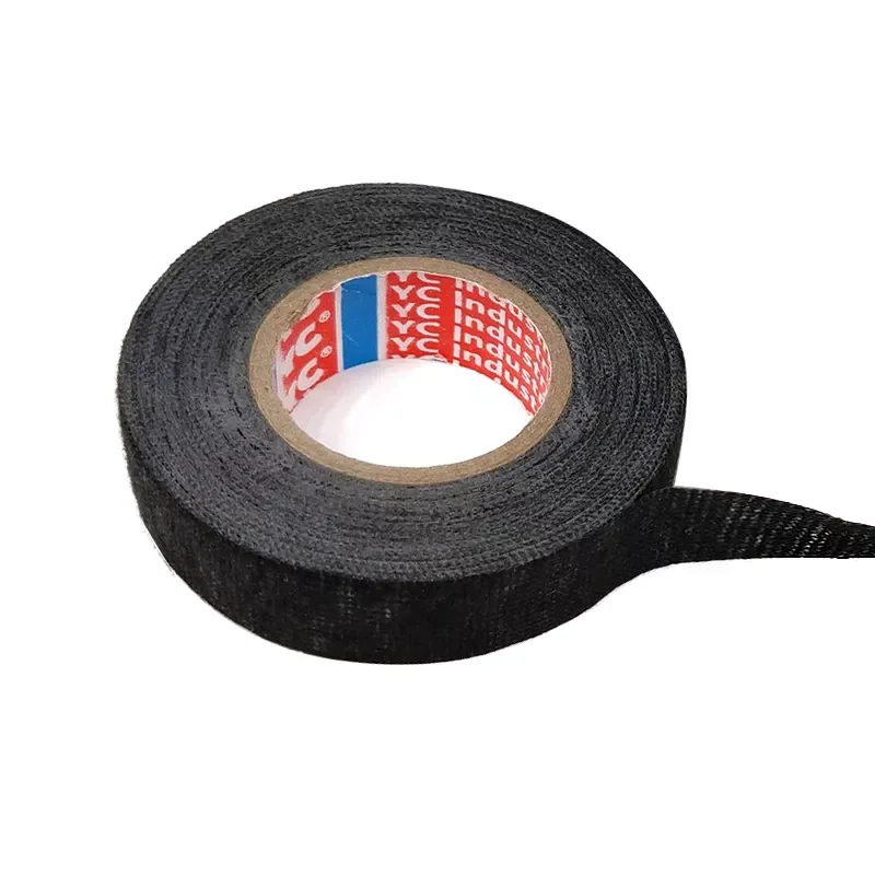 

New in 2022 Adhesive Cloth Fabric Tape For Car Auto Cable Harness Wiring Loom Protection Width 9/15/19/25/32MM Length 15M