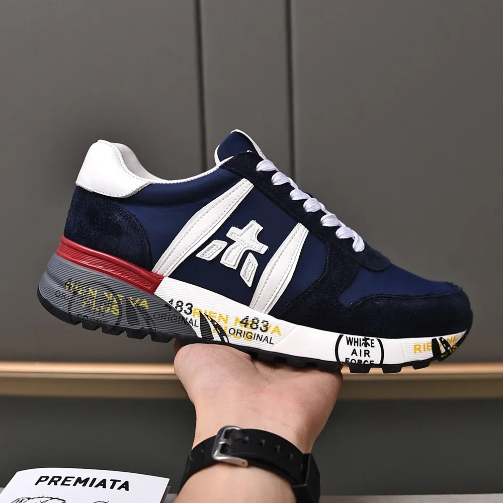 PREMIATA/мужская легкая роскошная простая модная спортивная обувь в стиле ретро
