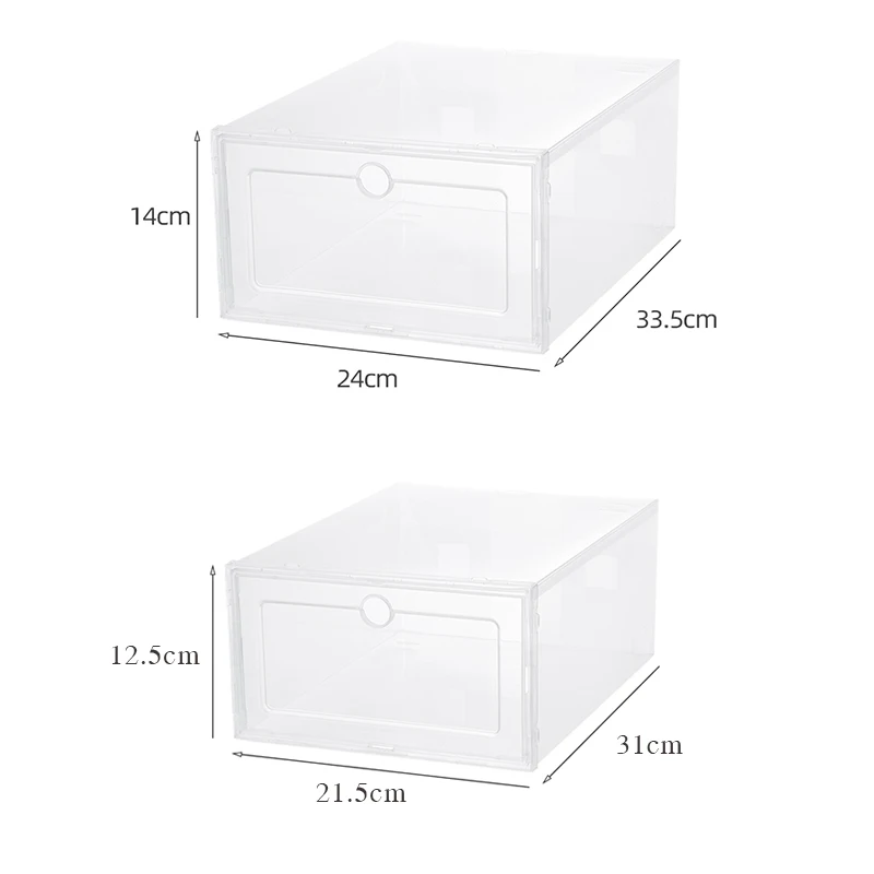 6pcs/set DIY Shoe Rack Sneaker Storage Box Fold Plastic Shoes Case Organizer Shoebox plastic assembly shoe cabinet - купить по