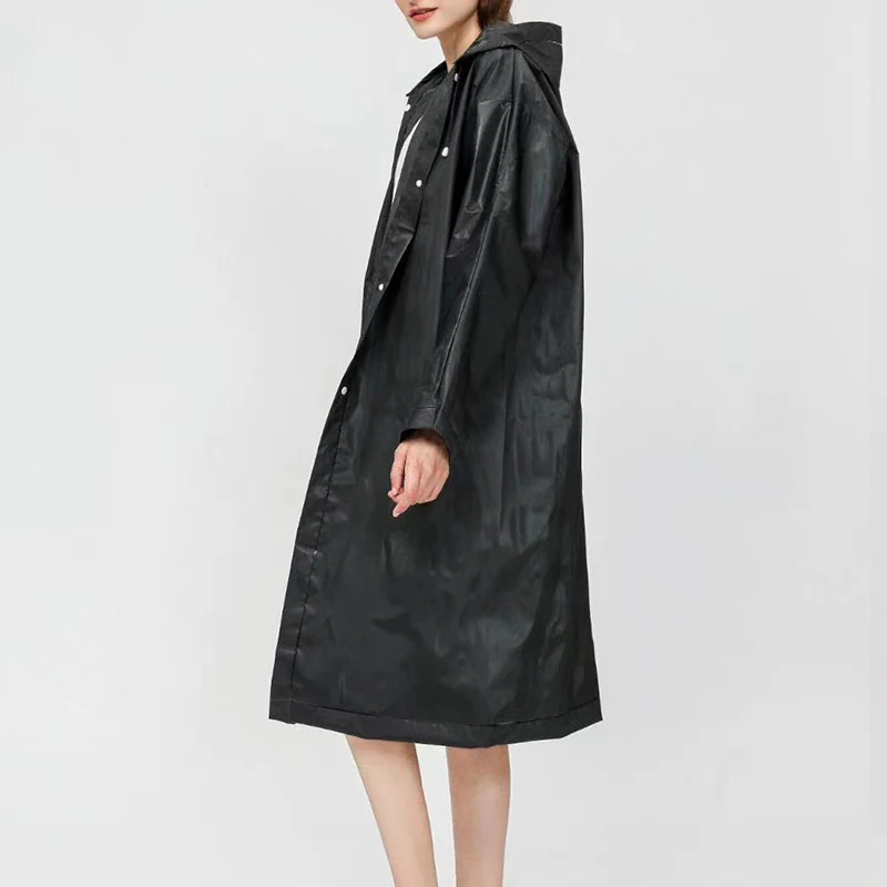 Куртка для дождя с капюшоном высокого качества из ЭВА, водонепроницаемая, толстая, для женщин и мужчин, для путешествий и активного отдыха на природе.