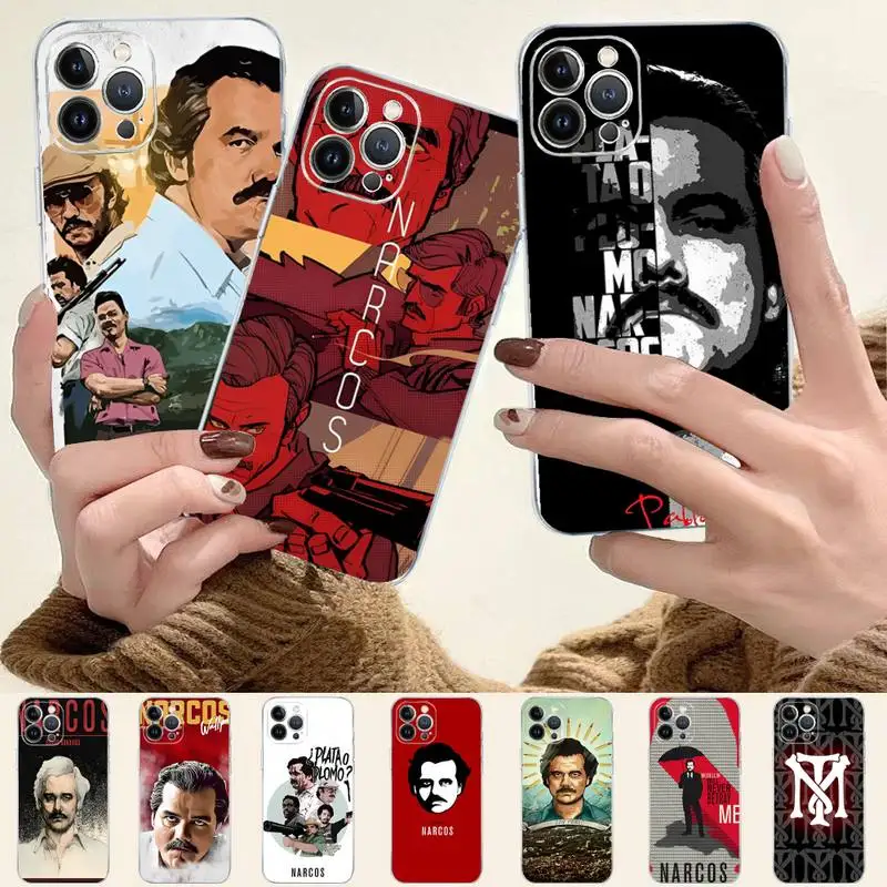 

LVTLV Narcos TV Series Pablo Escobar Phone Case For iPhone 14 11 12 13 Mini Pro XS Max Cover 6 7 8 Plus X XR SE 2020 Funda Shell