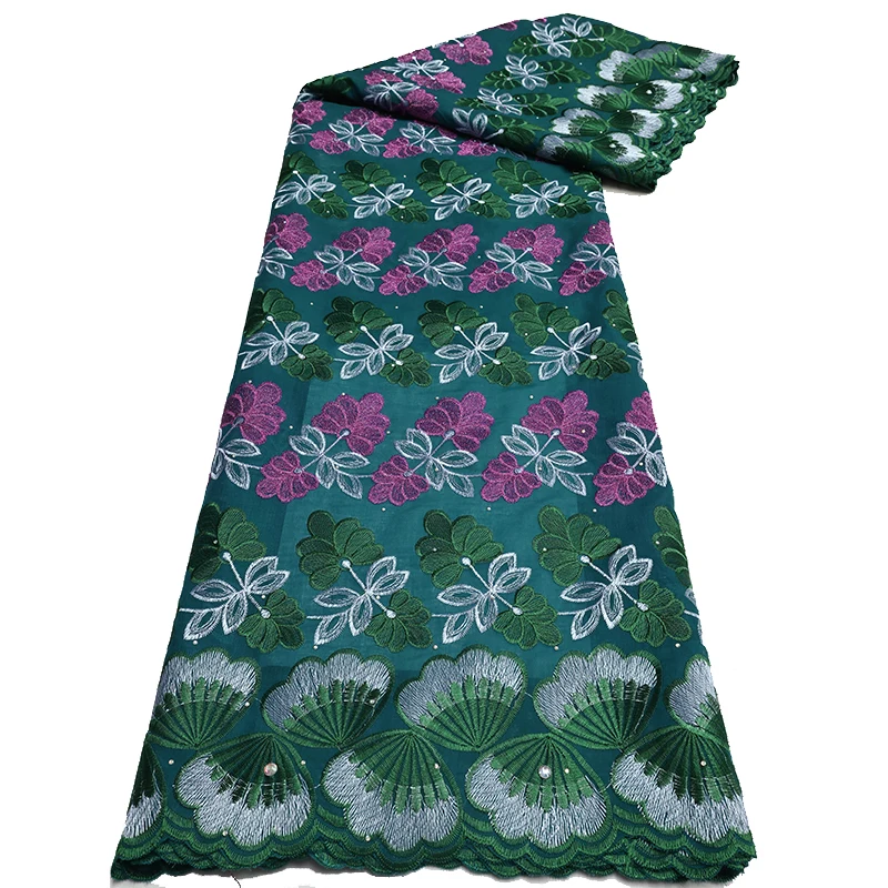 Африканская Хлопковая Кружевная Ткань Швейцарская Вуаль Стандартные Вечерние