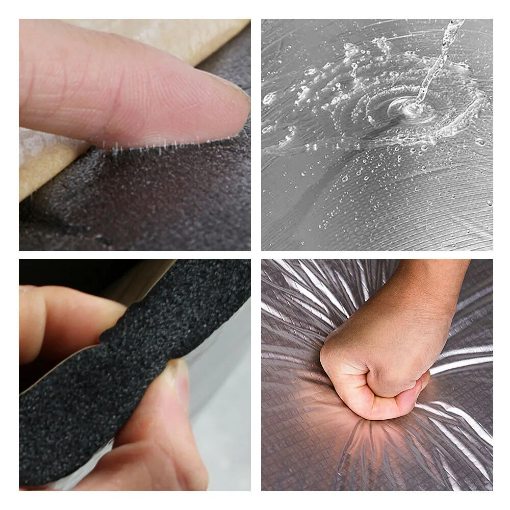 

50*200CM Car Sound Insulation And Heat Insulation Pad Foam Pad 5mm Made Of High-quality Rubber And Single-sided Aluminum Foil