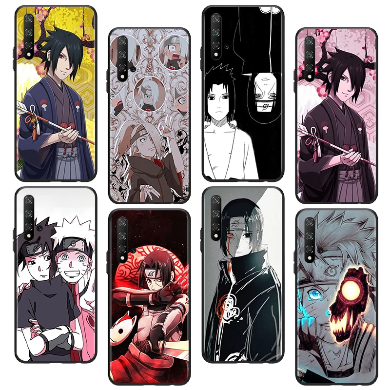 

Naruto Akatsuki Anime Fitted For Huawei Honor 60 50 X30 30i 20 10 10i 10X 9X 9S 9C 9 8X 8A lite Pro SE Black Silicone Phone Case