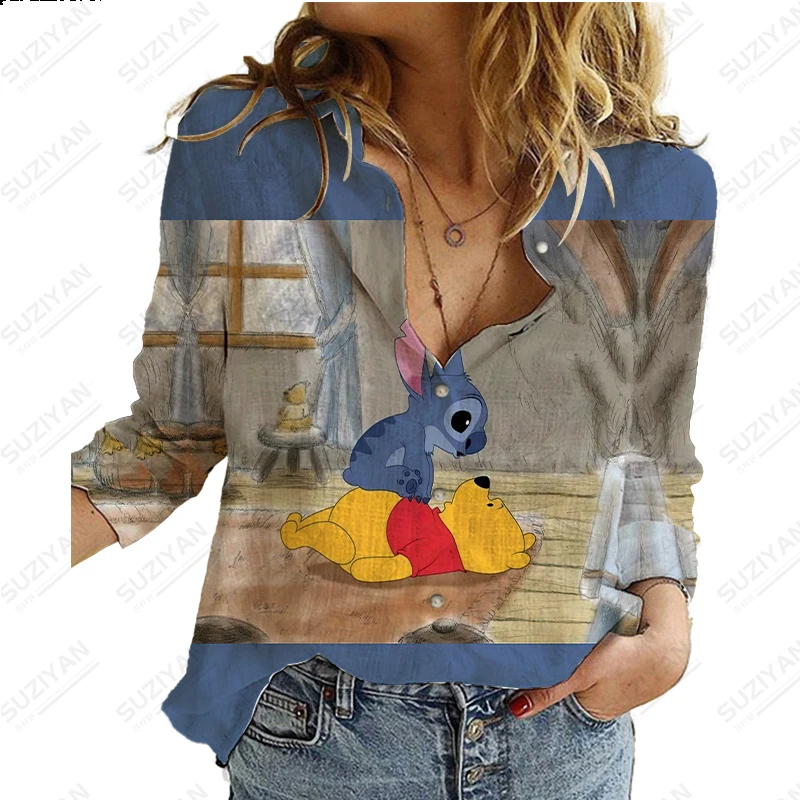 

Spring New Stitch Women's Short Sleeve Shirt Elegant 3D Printing Women's Button Open Front Street Loose Breathable Chiffon Shirt