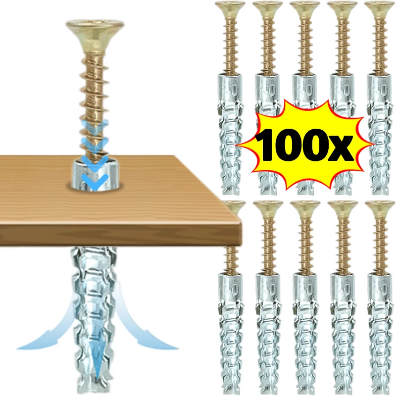 

Зубчатые Стальные Настенные анкеры, металлическая Расширительная Труба, самонарезающая винтовая буровая пробка для бетона, настенные ранцы