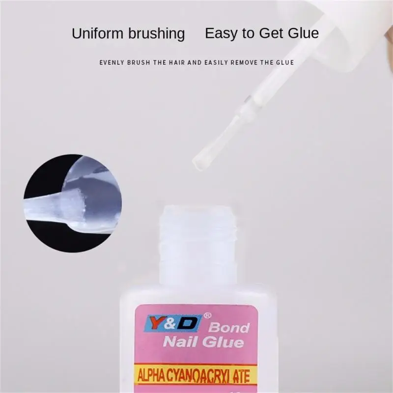 Super Strong Nail Glue Nail Glue Brute Force Sticky Glue Nail Glue With Brush Head Spot Drill Gel Tool Strong Glue Is Reliable