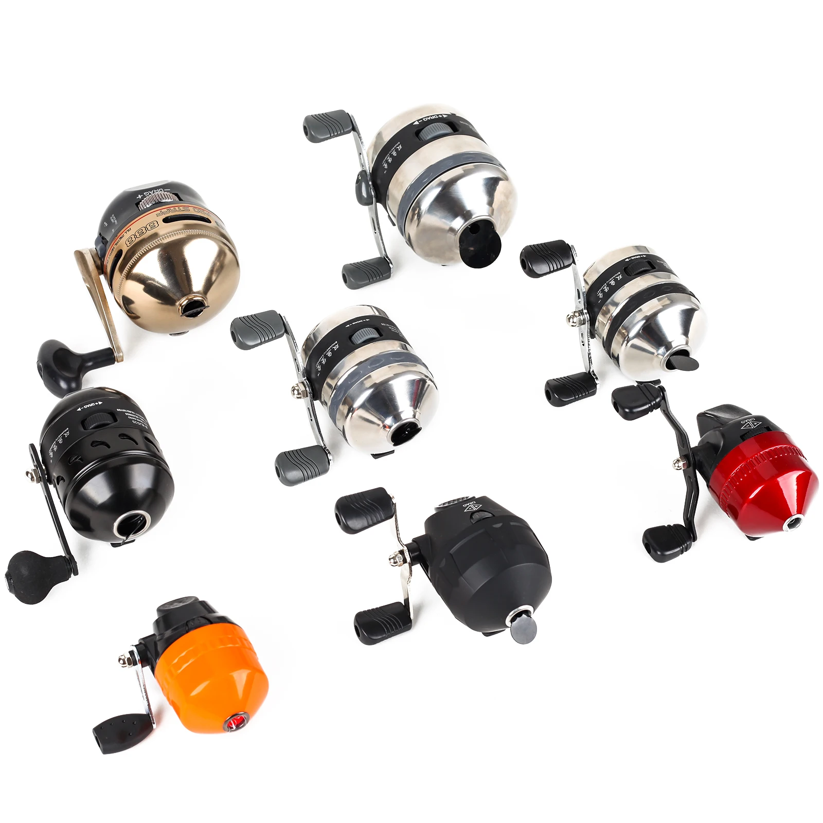 

Metal Outdoor Hunting Fishing Reel Closed Inner Line Slingshot Fish Accessories Left and Right Hand Interchangeable